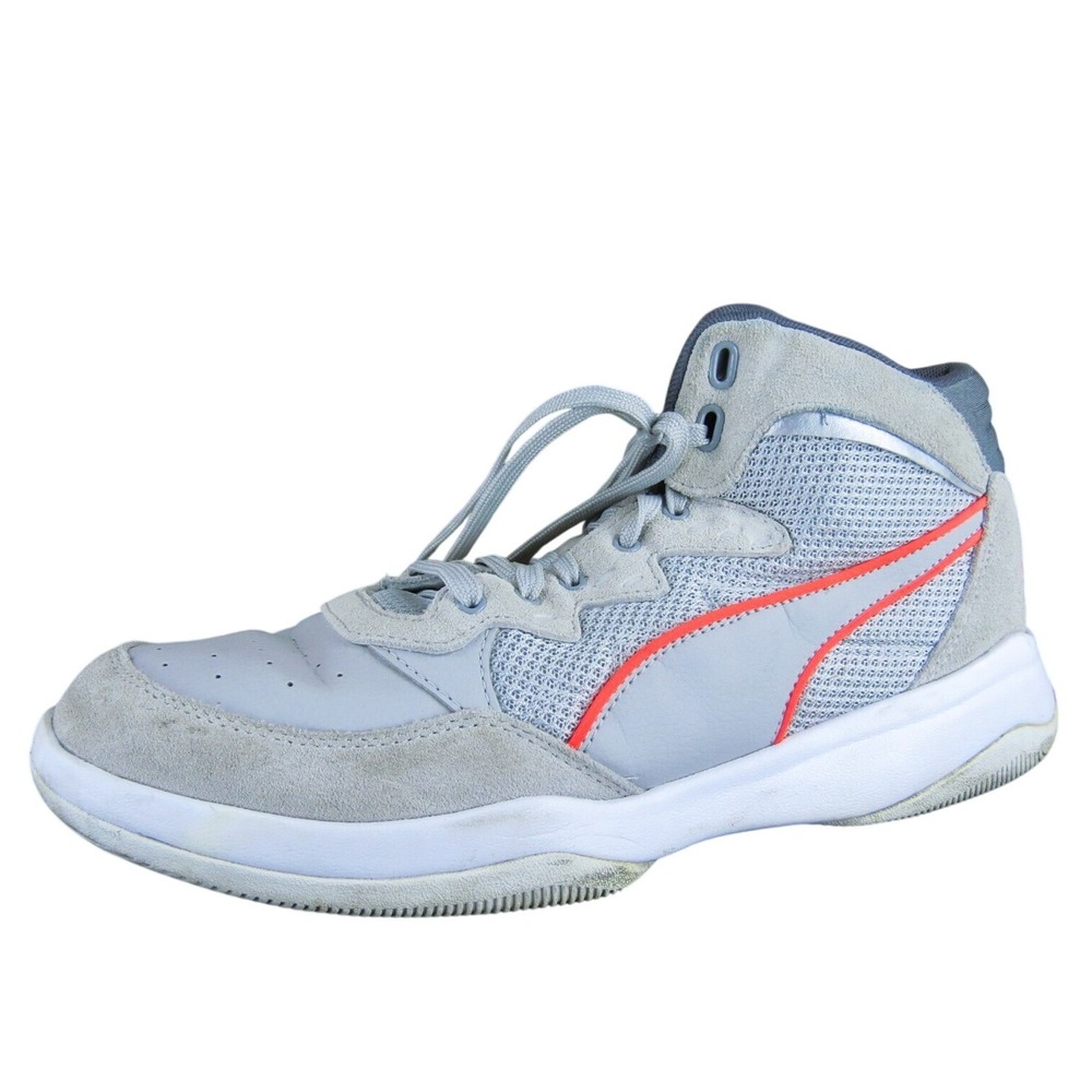 PUMA Men's Playoff SD High Rise Sneaker Gray Leather Size 11 Medium Used 2025
